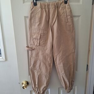 Forever 21 Tan Elastic Waist Pants